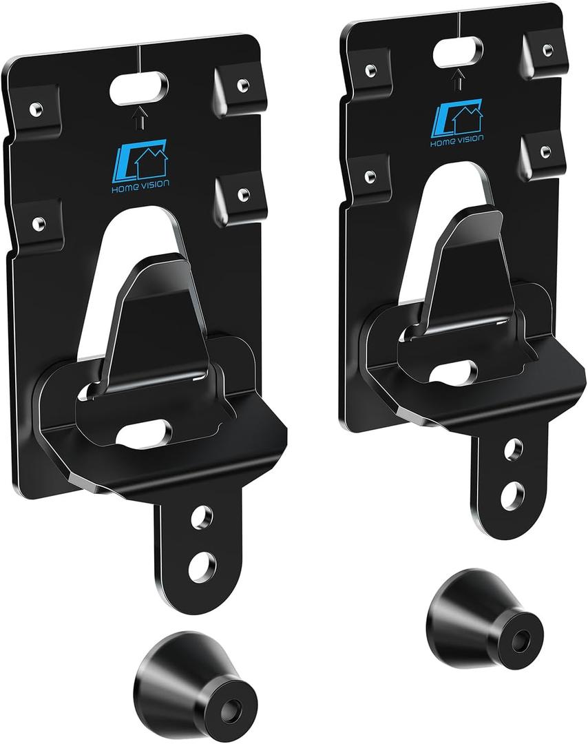 HOME VISION No Stud/Studless TV Wall Mount Bracket for 26-100 Inch Flat/Curved Screens, Universal VESA, 200Lbs Capacity, Fits Drywall, Wood, Concrete, Brick, 1.18" Slim, Renter-Friendly, HV1402