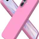 ORNARTO Compatible with iPhone 17 Case 6.3, Slim Liquid Silicone 3 Layers Full Covered Soft Gel Rubber Phone Case Protective Cover 6.3 Inch, Honeydew Pink