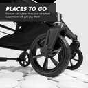 Baby Jogger® City Mini GT2 All-Terrain Side by Side Double Stroller, Twin Stroller for Newborns and Toddlers, Compatible with Britax, Cybex, Graco, and Maxi Cosi Infant Car Seats, Jet Black