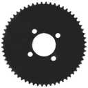 YOXUFA 60 Tooth Sprocket 35 Chain 51mm Bore Replacement for Go Cart Kart Predator 79cc 212cc 420cc 6.5hp 13hp Engine Go Cart Kart Drift Trike ATV Heavy Duty Steel Powersports Accessoried Parts