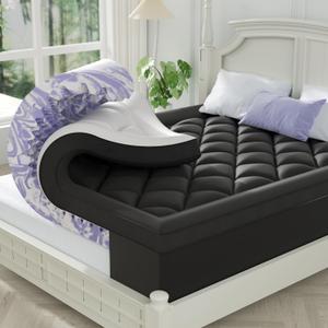 ChiXpace Dual Layer 4 Inch Memory Foam Mattress Topper Queen