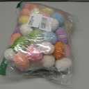 64 Pack Easter Eggs, Colorful Woven Foam Easter Eggs with Paper Rope Texture, Bright Easter Basket Stuffers for Egg Hunts, Spring Table Decor, Party Favors (1.97 Inch, Solid Multicolor)