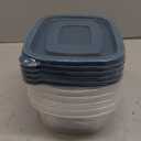 5PCS Small Food Storage Containers,Freezer Microwave safe,Food Container Sets,BPA Free Plastic Meal Prep Containers & Kitchen Set,Lunch Containers,use for School,Work and Travel,0.53 Quarts Per Box