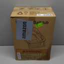 Baby Bathtub, Collapsible Newborn Bathtub for Infant to Toddler 0-24 Months with Soft Cushion and Thermometer,Portable Travel Newborn Tub with No-Slip Feet, Baby Shower Gifts,Grey