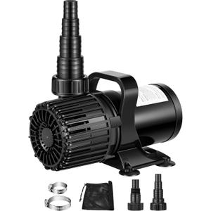 VIVOSUN 3000 GPH Submersible Water Pump with Barrier Bag, 150W Pond Pump, Ultra Quiet Aquarium Pump with 18FT. Lift Height for Pond, Waterfall, Fish Tank, Statuary, Hydroponic