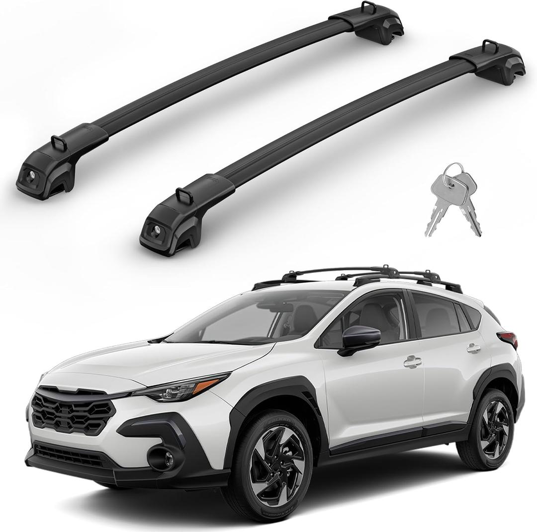330Lbs Roof Rack Cross Bars Compatible with Subaru Crosstrek 2024 2025 2026 (Not for Wilderness), Heavy Duty Aluminum Roof Rails Top-Mount Crossbars Rooftop Luggage Racks Cargo Carrier