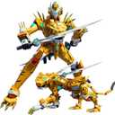 Wenbeier Animal Transforming Robot Toys Tiger Leopard Action Figure for Kids Deformation Robot for Boys & Girls Ages 6 7 8 9 10