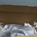 WELLIFE 350PCS Clear-Gold Plastic Plates - 100 Disposable Plates, 150Plastic Silverware, 50 Cups, 50 Napkins for Wedding & Party