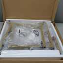 Folding tv Tray Dinner Snack Table,6 Height Adjustable Slide Under Couch Side Table, Portable Small Foldable C-Shaped End Table for Eating with Sturdy MDF Top,No Assembly(White Marble+Gold)