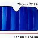Windshield Sunshade-Thicken 5-Layer Bubble Block Heat and Sun UV Rays,Front Windshield Sun Shade,Sun Visor for Car- Keeps Your Vehicle Cool - 58 x 27.5 Inch (Dark Blue)