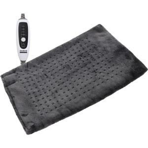 Heating Pad for Back Pain & Cramps Relief, Moist Heat Pads for Neck, Shoulder, Knee, Leg, Portable Heated Pad with 4 Heat Settings, Auto Off, 12"15", Dark Grey, Birthday Gifts for Women, Men