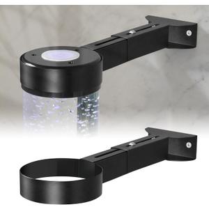 Sensolio Bubble Tube Wall Mount Bracket  Extendable 47 Inch  Protects from Knocks and Spills, Ideal for Children's Sensory Rooms & Aquariums (Black-4 Inch Diameter)
