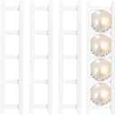 4 Sets Adhesive Coffee Capsule Holders, ABS Wall Mounted Coffee Pod Holders with Adhesive Strips and Extended Fixed Brackets Suitable for Storage & Displaying