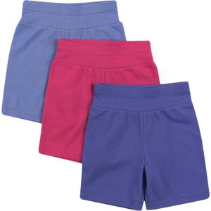 Hanes unisex-baby Shorts, Ultimate Flexy Knit, Baby & Toddler, 3-pack