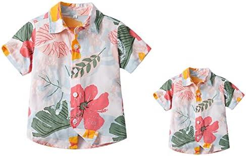 Short Sleeve Floral Work Shirt for Women Dressy Casual Flowy Tops Shirts Size M
