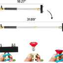 2025 Upgraded Long Extendable Jet Dual Nozzle for Garden Hose 18-31, Includes 5 Interchangeable Nozzles and Quick Connectors High Pressure Washer Tools for Window/Car/Patio/Pet/Floor Cleaning(Black)