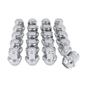 20PCS M12x1.5 Lug Nuts, Compatible with F-ord Escape Focus Fusion Fiesta EcoSport, Lincoln MKC MKZ, One-Piece Chrome OEM Factory Style Large Acorn Seat Lug Nuts
