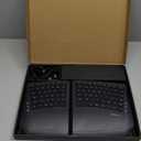 Perixx PERIBOARD-524B US, [Firmware Updated] Wired Ergonomic Split Keyboard - Up to 2 Ft Seperation - Adjustable Tilt Angle - Low Profile Membrane Keys - Black - US English