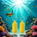 2 x 2 Pieces Yellow Floating Keychain Pills-Shape Float Key Rings for Boat Sailings Kayak Surfing Water Sports Floating Key Chain Sports Fan Key Chains Car Keychains Car Accessories