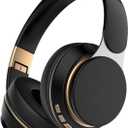 BT Headphone with Noise Cancelling, Stereo Deep Bass On Ear Headphones Foldable Headphone Retractable Over Ear Cordless Headset for Sports Travel, Suitable for Running