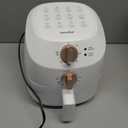 COMFEE' Compact 2.1 Quart Air Fryer with 12 Menu Options, Adjustable Timer & Temperature Control 180-400 degrees F, Dishwasher-Safe Nonstick Fry Basket (White)