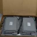 Engrepo Solar Light Outdoor, 10000mAh Luces Solares Solar Powered Security Flood Light Outside 3000LM IP65 Waterproof Dusk to Dawn with Remote Control and 8.2 ft Cable for Yard, Shed, Barn 2 Pack