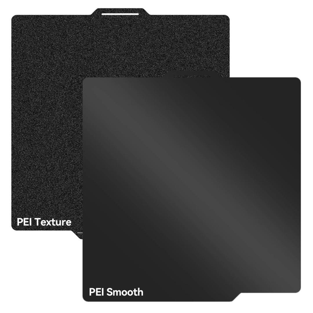 UniTak3D PEI Build Plate for Bambu Lab X2D/P2S/P1S/A1/P1P/X1C/X1/X1E 3D Printers,257x257mm Double Sided Smooth&Textured Heated Bed,Spring Steel Sheet,High-Adhesion Removable Flexible Printing Surface
