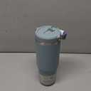 Stanley IceFlow Flip Straw Tumbler with Handle | Twist On Lid and Flip Up Straw | Leak Resistant Water Bottle | Insulated Stainless Steel | BPA-Free (30 Ounces, Exclusive Blue Catus)