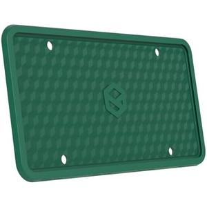 Rightcar Solutions Silicone License Plate Frame Rust Proof, Rattle Proof, Weather Proof Universal License Plate Holder for Front Or Rear, Street Legal, No Obstruction - Green