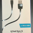 Zgear 6Foot Sync and Charging Cable For Micro USB