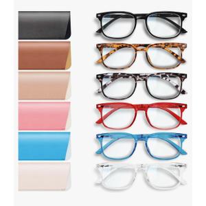 NOVIVON 6 Pack Reading Glasses for Women, Reading glasses men, Blue Light Blocking Readers, Computer eye glasses, Cheaters +1.25 NOVIVON 6 Pack Reading Glasses for Women, Reading glasses men, Blue Light Blocking Readers, Computer eye glasses, Cheaters +1.25