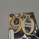 Happy 90th Birthday Decorations,90th Bday Gold Glitter Shiny Stand Honeycomb Table Centerpieces - Cheers to Ninety Years Old Birthday Party Photoprop Gift Sign.