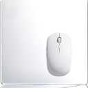 Glass Mouse Pad, Gaming Office Home Clear Medium Glass Mousepad, Computer Keyboard and Laptop Desk Mat for Gamer, 10x13.8in (Glass02) (13.8L x 10W inches)