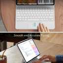 ESR for iPad Air 13 Inch Case Keyboard M4/M3/M2 (2026/2025/2024), Easy-Set Magnetic Stand, Portrait/Raised Modes, with Removable Protective Case, White