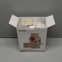 SUSTEAS Rotary Cheese Grater with Handle, Vegetable Slicer, 6 Interchangeable Blades, Reinforced Suction, Easy to Clean, Kitchen Shredder for Crushed Ice, Fruits, Nuts with Blade Storage Case, Beige