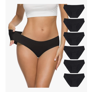 ALTHEANRAY Women’s Seamless Hipster Underwear No Show Panties Soft Stretch Bikini Underwears Multi-Pack L