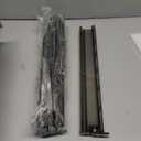 Mahjong All-in-One Tile Rack & Pusher, Clear Acrylic Mahjong Rack and Pusher Combo, Modern American Mahjong Tile Racks, Set of 4, Black (17.72 inches)