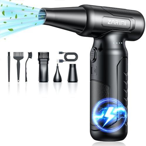 Electric Air Duster - 33,0000 RPM High-Speed Compressed Air Blower Gun, Rechargeable Mini Turbo Jet Fan Cordless for Keyboard, PC, Car, Home & Outdoor Cleaning Dust, Replaces Compressed Air Cans, Model: A20250207