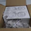 Bathroom Light Fixtures 4-Light, Brushed Nickel Vanity Light Over Mirror Dimmable 3 Color (3000K/4000K/6000K), Eye Protection LED Bathroom Lights Wall lamp Over Mirror with Clear Glass Shade