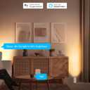 SUNVIE Smart Floor Can Light 5W RGBW Color Changing Up Lights Indoor with Timer 2700K-6500K Floor Spotlight Dimmable Uplighting Indoor Uplights for Plant Corner, APP Control Alexa & Google Home, 2PCS