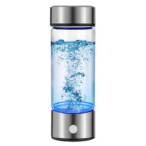 Hydrogen Water Bottle Generator with SPE pem Technology for Improved Quality in 3 Minutes, Perfect for Travel, Includes Zero Water Filter and cat Water Fountain Filter (GM-SL-1PACK, Silver)