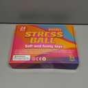 VISCOO 24 Pack Stress Balls for Adults, Squeeze Balls for Anxiety Relief, Soft Palm-Sized Pressure Balls, Durable Relaxation Set
