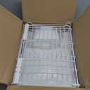 SNTD Dish Drying Rack - Extendable Dish Rack, Large Sink Drying Dish Drainer for Kitchen Counter, Stainless Steel Dish Strainer with Utensil Holder (White)