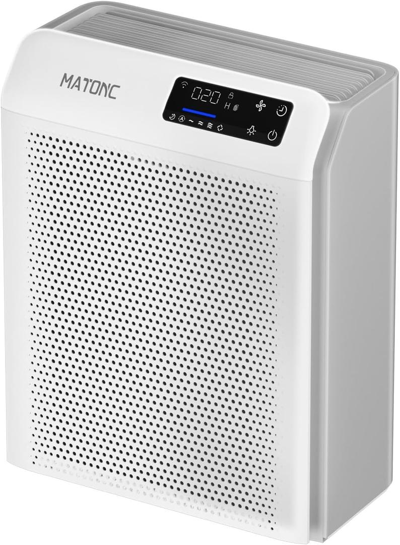 Air Purifier for Home Large Rooms Cover Up to 3500 Ft², Powerful HEPA Air Purifier with WiFi APP Control, (PM2.5) AQI Display, Sleep Mode and Auto Mode, HEPA Air Cleaner for Pets Hair, Dust, Pollen