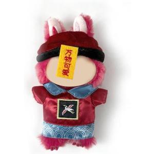 Mysticism Gothic Doll Clothes for 17cm Labubu Dolls – Zombie, Vampire & Joker Halloween Costumes as (js-red)