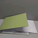 Eco-Conscious 1" Linen Covered Binder, Green, Silver Metal O-Rings