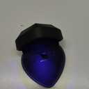 Luxury LED Lighted Necklace Earring Box - Heart Shaped Elegant Black Jewelry Box for Wedding Necklace Display, Perfect for Engagement, Anniversary, Ceremony, and Gift Giving