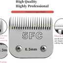 VALLNEIsize 40/30 Detachable Pet Dog Grooming Ceramic Blades Compatible with Oster A5,Wahl KM10 Series Clipper,Cut Length 1/100 to 1/50 in,2 Count