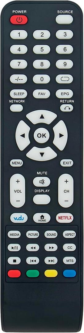 RC3009V Replace Remote Control Compatible with Viore LCD TV LC37VF60CN LC32VF60CN LC40VF60CN LC32VH60CN