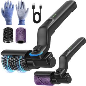 Electric Grill Brush Rechargeable, 3 Powerful Speed BBQ Grill Brush for Outdoor Grill, 180 Adjustable, Stainless Steel Rotary Brush Head, Automatic Grill Cleaning Brush for Camping Outdoor Grill (Black)